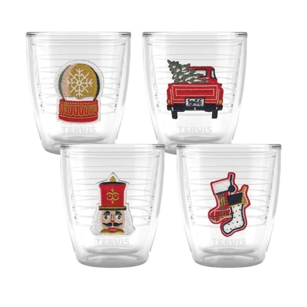 Tervis Christmas Holiday Traditions Collection 4 insulated 12 oz cold & hot‎